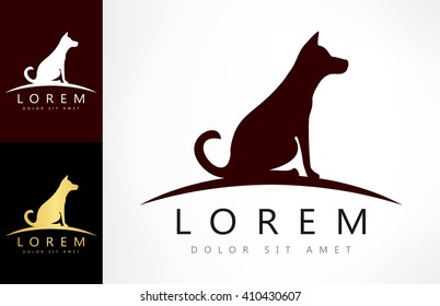 Dog logo vector