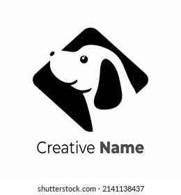 vector del logotipo del perro, para amantes de los animales