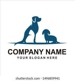 dog logo vector animals design