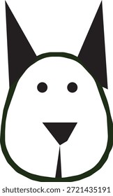 dog logo vector black colur