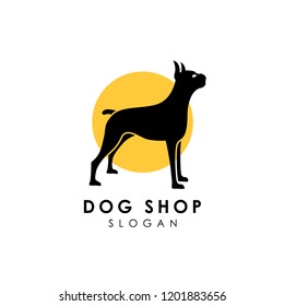 dog logo vector design template. 