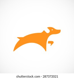 Dog logo. Vector EPS 10 logo.