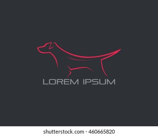 Dog  Logo Vector Illustration