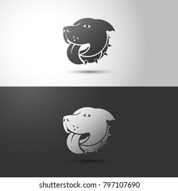 Dog logo vector illustration  