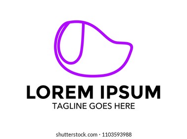 dog logo vector illustration design. line. mono line