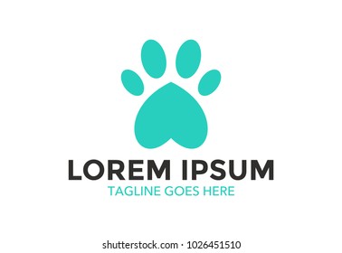 Dog Logo. Vector illustration. Simple