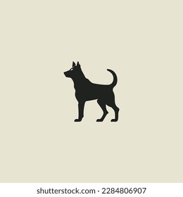 dog logo vector, minimalist modern logo