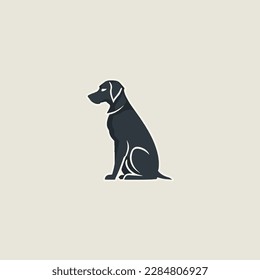 dog logo vector, minimalist modern logo