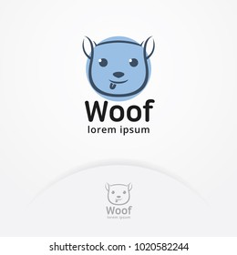 Dog logo vector. Pet icon, emblem design. Animals veterinary clinic - vector illustration