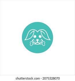 dog logo vector template emblem