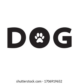 dog logo. dog writing logo