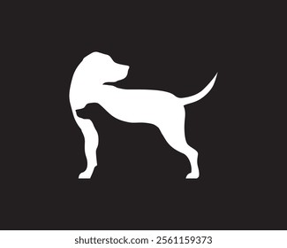 Dog logomark. Animal icon. Sign. Minimalist