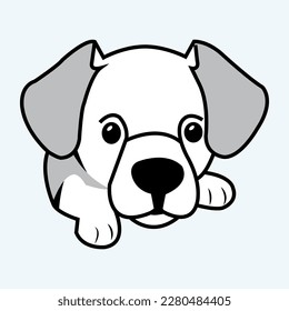 A Dog looks Likes beautiful and eye catching drawings in Vector art