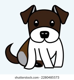 A Dog looks Likes beautiful and eye catching drawings in Vector Art