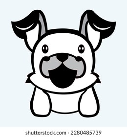 A Dog looks Likes beautiful and eye catching drawings in Vector Art