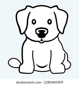 A Dog looks Likes beautiful and eye catching drawings in Vector Art