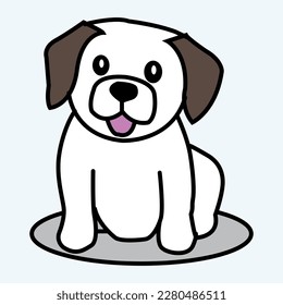 A Dog looks Likes beautiful and eye catching drawings in Vector Art