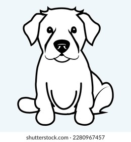 A Dog looks Likes beautiful and eye catching drawings in Vector Artwork