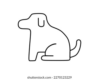 the dog looks relaxed and calm