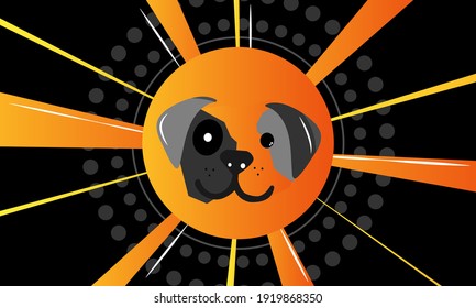 dog love background. full color. premium. doglovers 