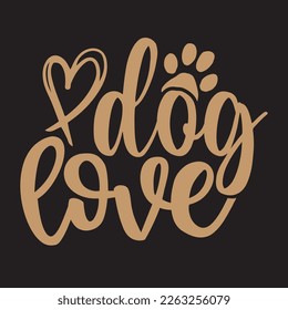  Dog Love svg design, vector file.