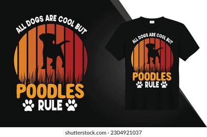 Dog love dog t-shirt design 
