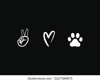 Dog lover iconic vector art illustration 