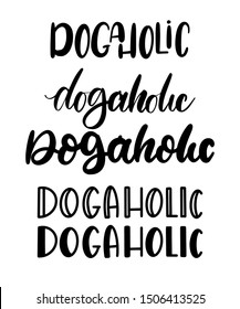 DOG LOVER PET LOVER QUOTE HANDLETTERING DESIGN