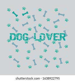 Dog Lover T Shirt Design, Illustration vector
