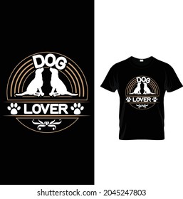 dog lover t shirt design 