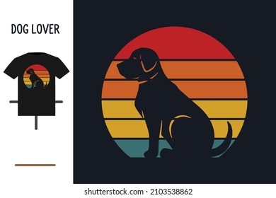 Diseño de camisetas de amante de los perros