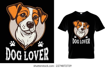 Dog lover t-shirt design.Colorful and fashionable t-shirt design for man and women.