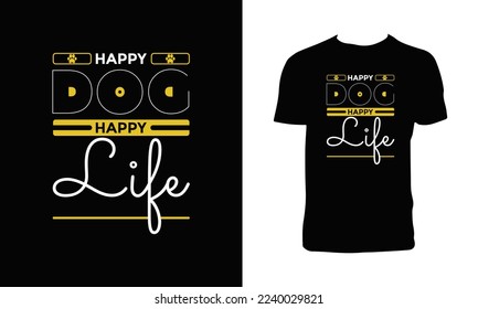 Dog Lover Typography And Lettering T Shirt Design. 