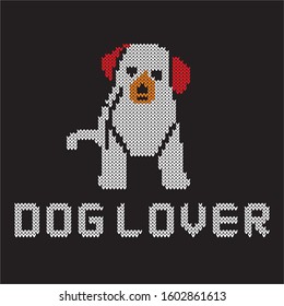 Dog Lover in Ugly Knitted Design