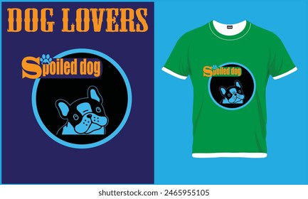 Dog lover vector and graphics t shirt design. I just want all the dog. Perfect for print items and bags, posters, cards. isolated on black background.