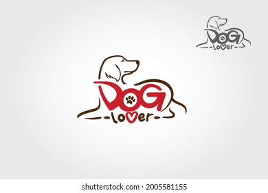Dog Lover Vector Logo Template. This logo template great for pet shop or any type of Pet Care related business.