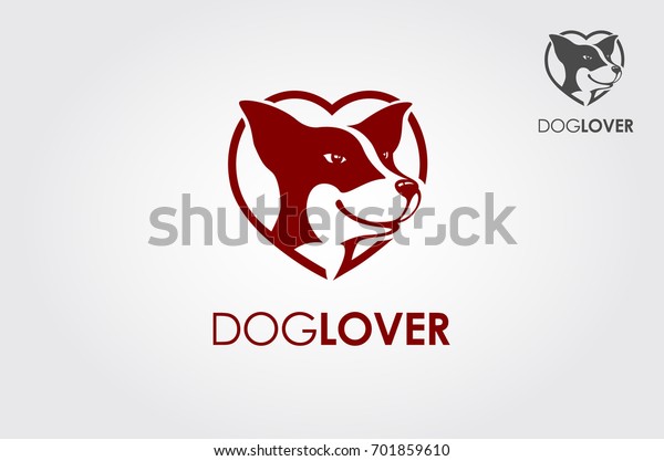 Dog Lover Vector Logo Template Logo Stock Vector (Royalty Free) 701859610