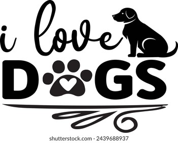 dog lovers tshirt design vector illustration, pet dog quote shirt design