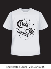 Dog Lovers Typography T-Shirt Design