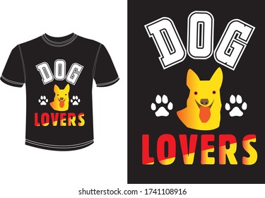 Hundeliebhaber. Vector Art, handgeschriebene einzigartige Schrift. Vorlage für Karte, Poster, Banner, Druck für T-Shirt Textilien und Typografie Design.