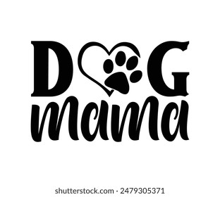 Mamá de perro, mamá de perro Groovy, mamá de mascota mamá de piel Lindo perro cita archivos cortados, Citas de perro divertido Diseños