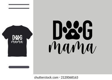 Diseño de camisetas de mamá perro