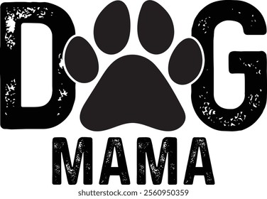 Dog Mama T-shirt Design, Dog Shirt, Pet Design, Animal, Dog Shirt