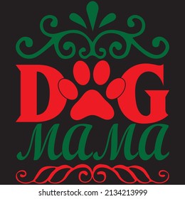archivo vectorial de diseño de camiseta de mamá de perro