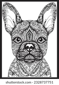 Dog Mandala Coloring Pages .
