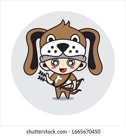 Dog mascot cute characters activity illustration