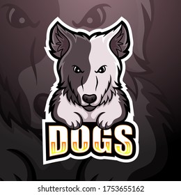 Dog mascot esport logo design