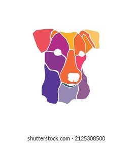 Dog mascot icon pet logo design vector image