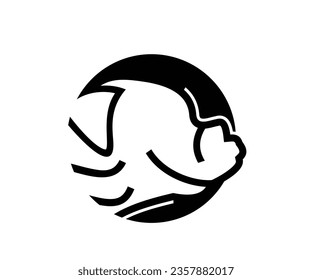 Dog mascot logo design Illustration