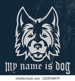 Dog mascot logo design vector with modern illustration concept